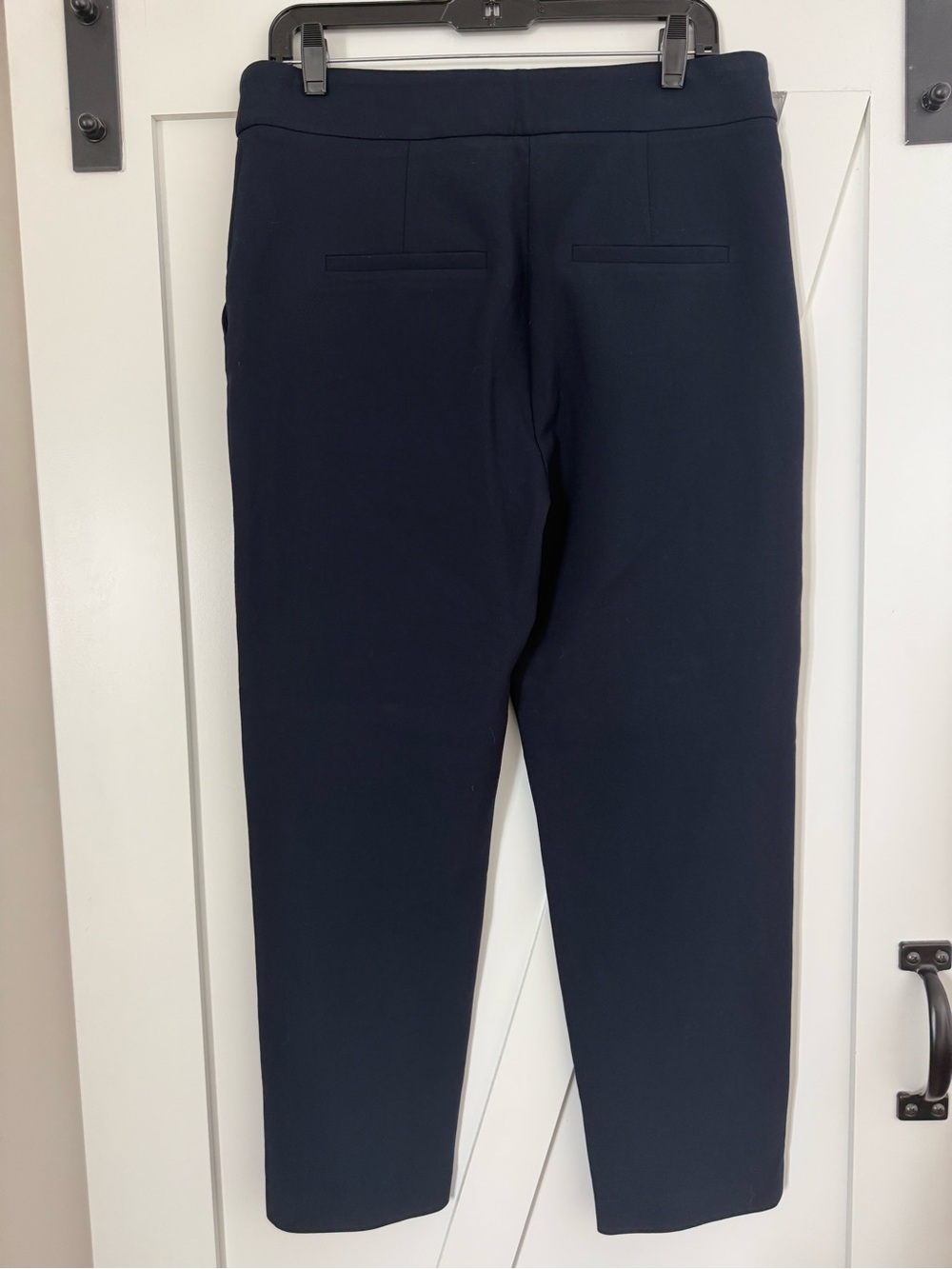 Veronica Beard Reno Navy Straight Cropped Pants - Picture 10 of 11